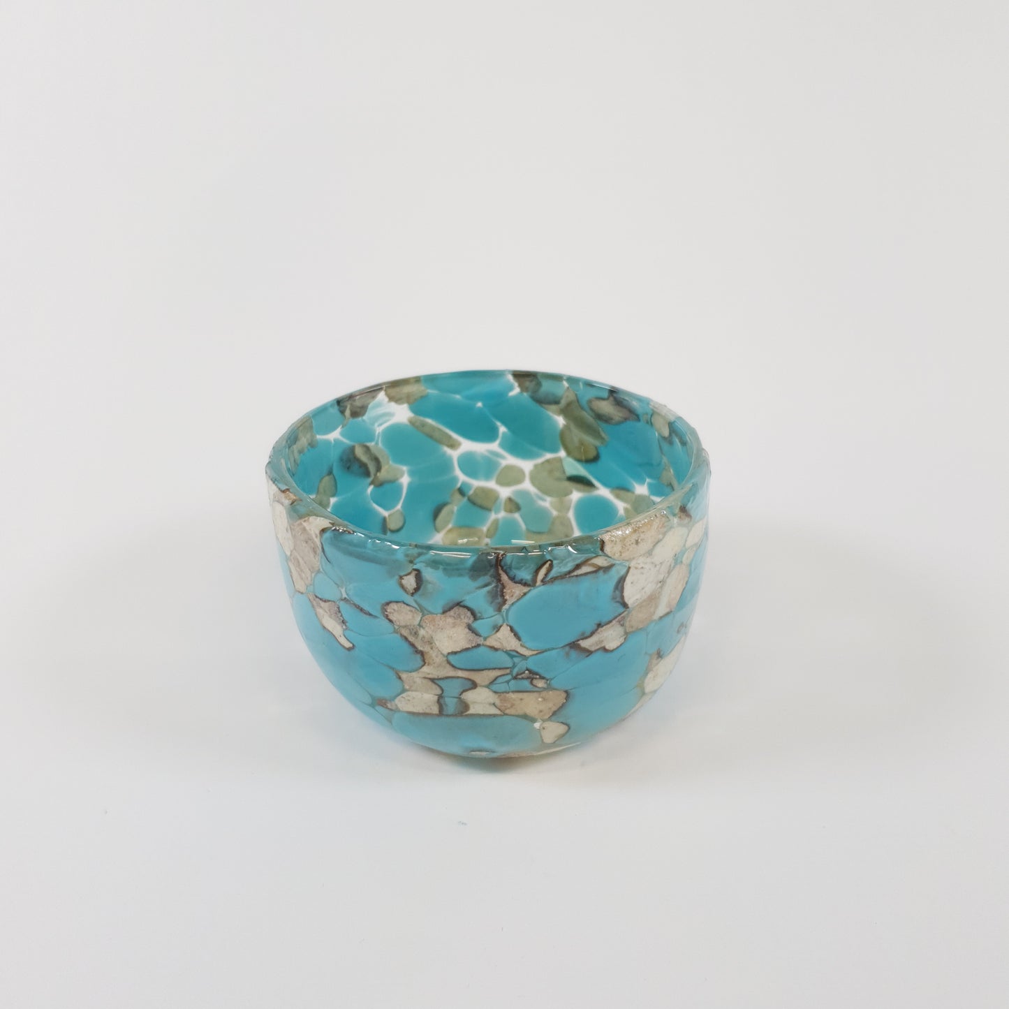 Sirena Turquesa Edition - Turquoise & Marbled Contemporay Bowl