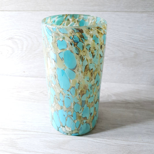 Sirena Turquesa - Marble Turqouise Vase | Mexican Hand-blown