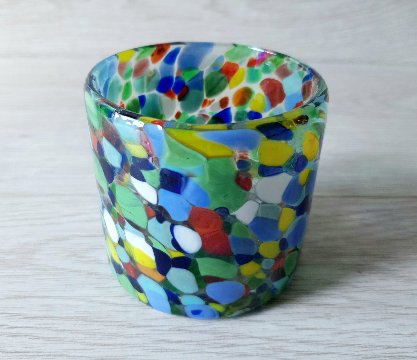 Dulce Edition Multicolour Mexican Vase | Hand Blown Recycled Glass