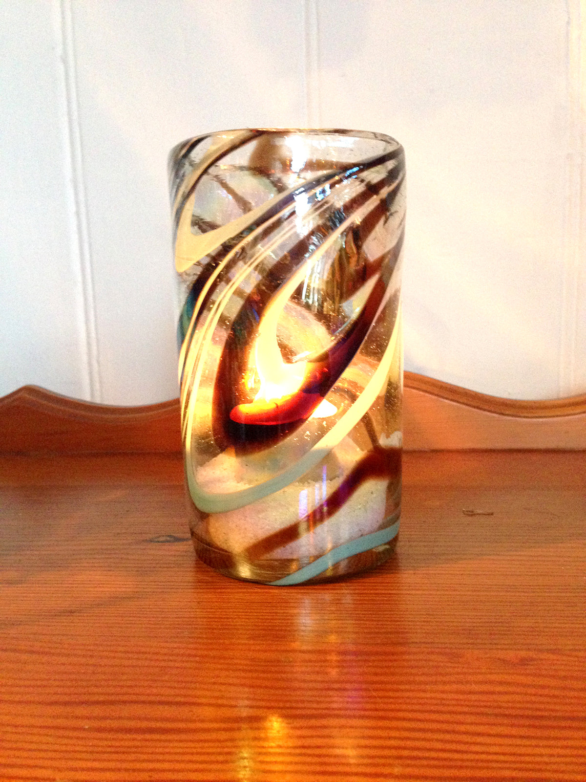 Arte Deco - White and Brown Mexican Vase