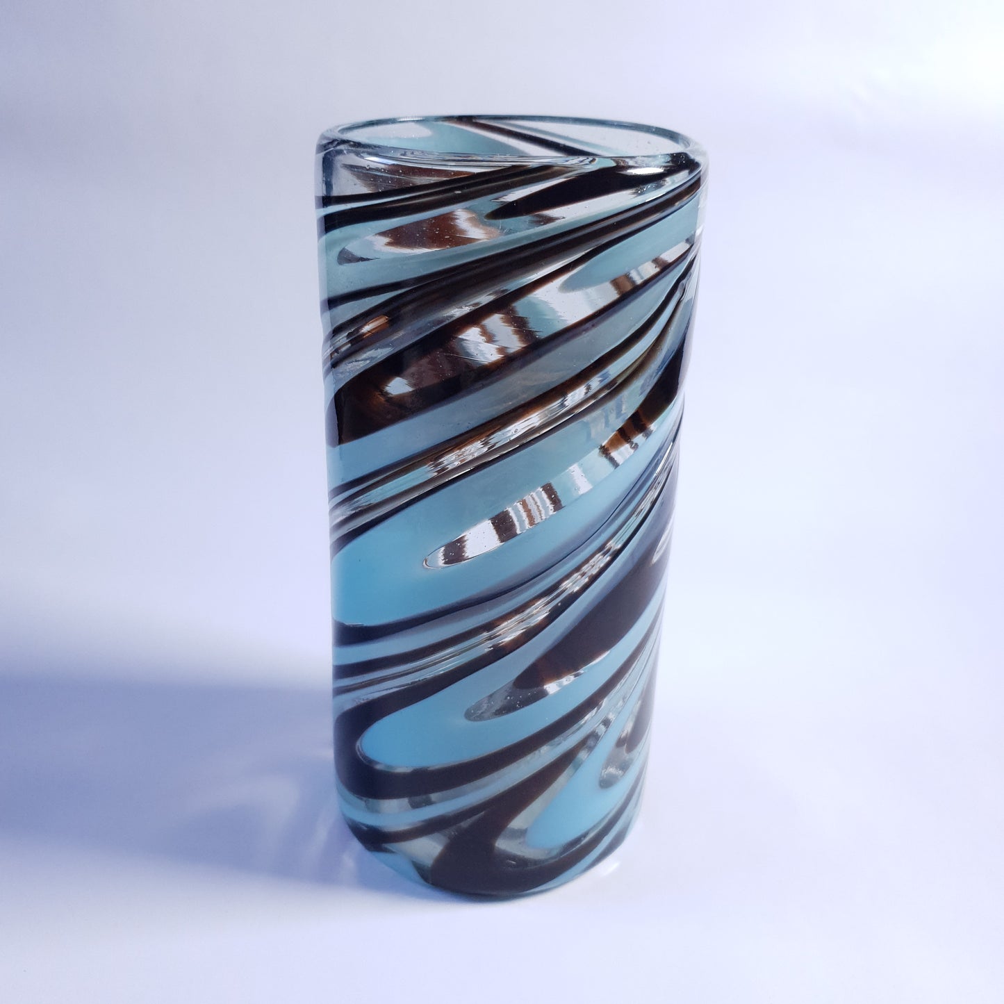 Arte Deco Edition - Turquoise & Dark Chocolate Mexican Vase