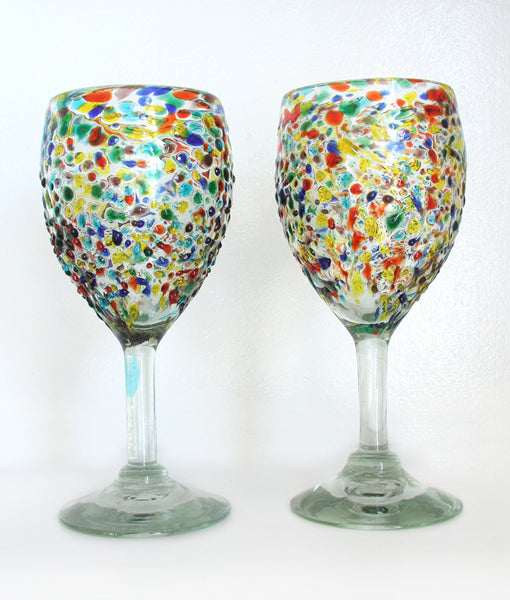 Barcelona Hand-Blown Wine Glasses (Set of 2)