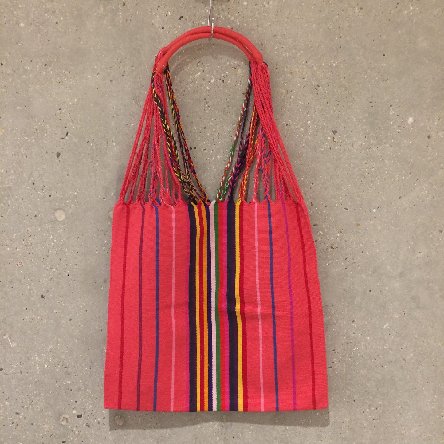 Mexican Handwoven, colourful bag from Chiapas - Pink