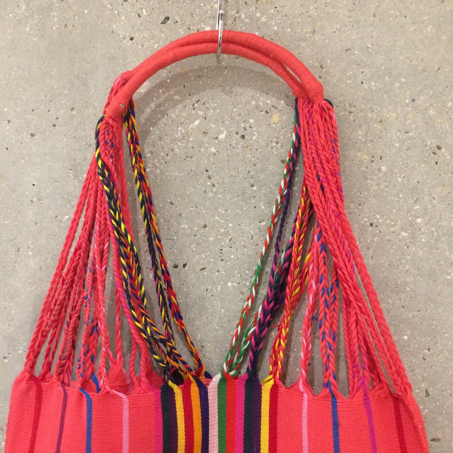Mexican Handwoven, colourful bag from Chiapas - Pink