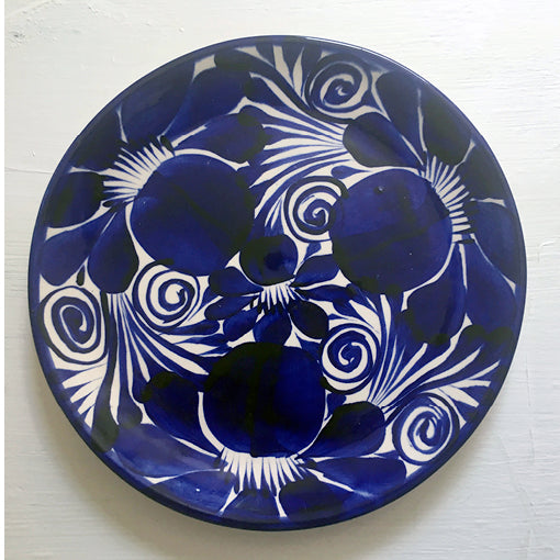 Vicente Blue Ceramic Large Plate
