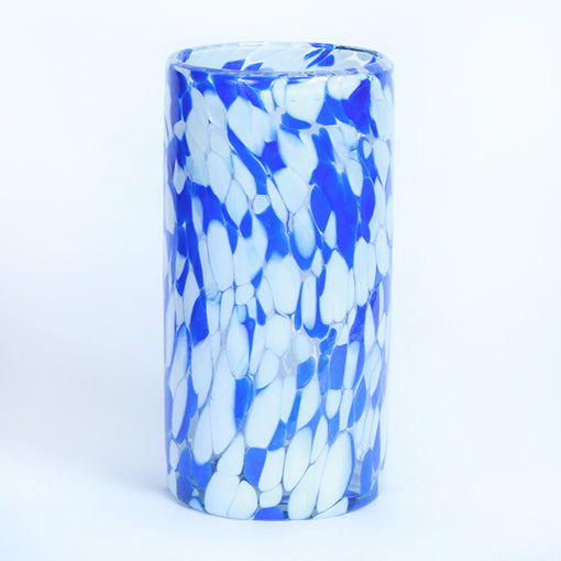 Nube - Artisan Blue & White | Mexican Hand Blown Vase