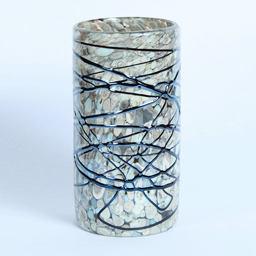 Perla Marble Edition Vase | Mexican Hand-Blown from Recycled Glass