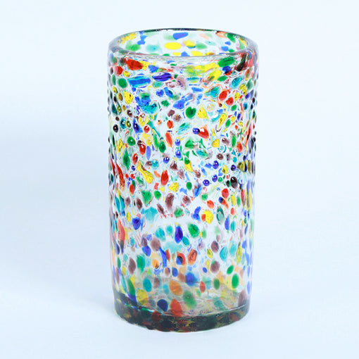 Barcelona Edition Multicolour Mexican Vase | Hand Blown Recycled Glass