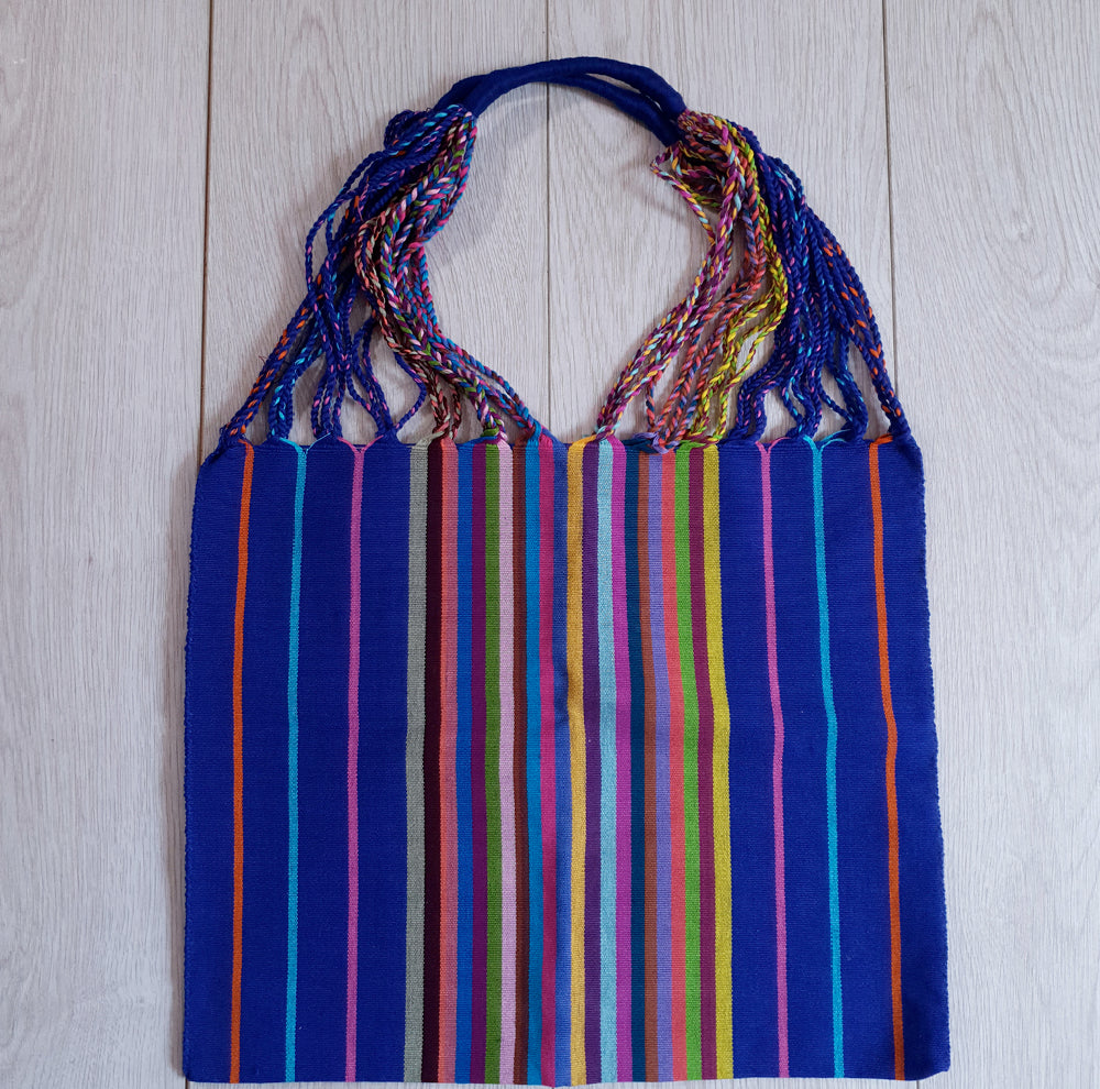 Mexican hand-bag, colourful hand-bag, boho - Blue