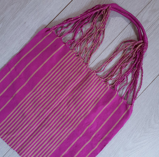 Mexican hand-bag, colourful hand-bag, boho - Purple Duotone