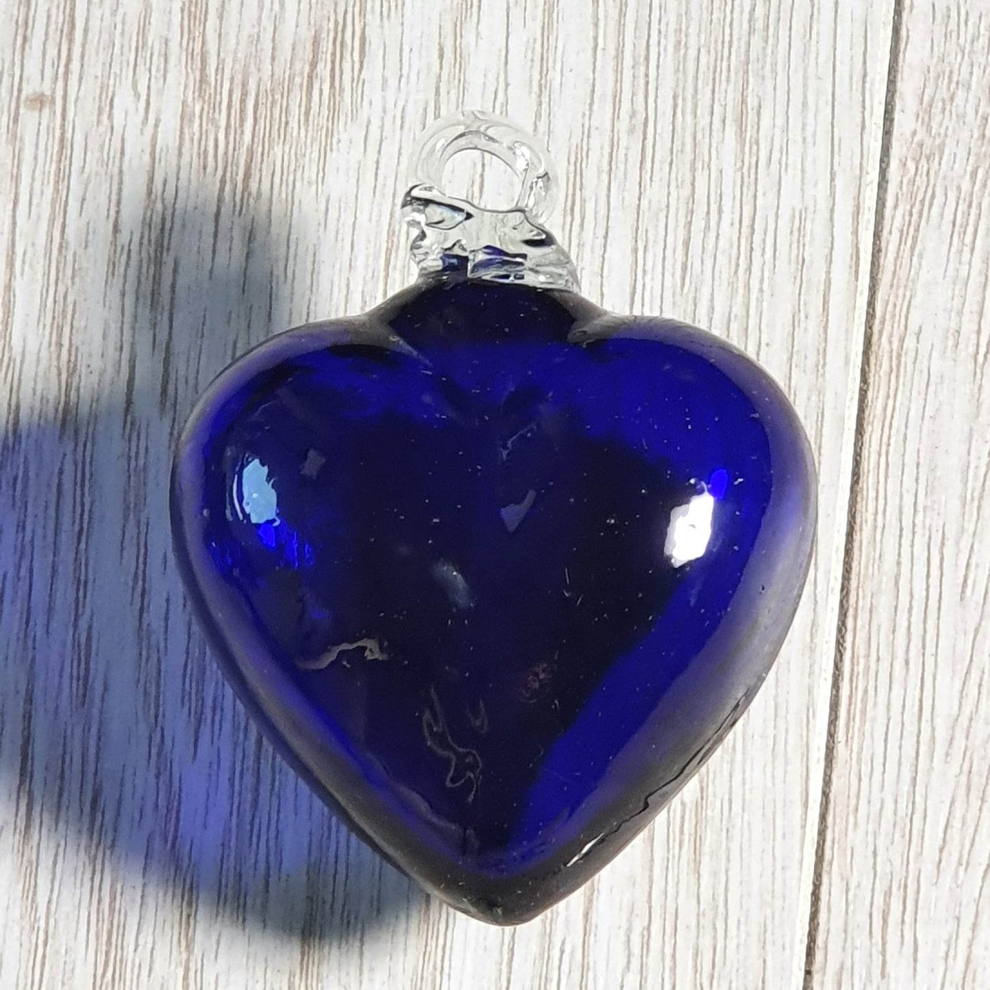 Blue Ornamental glass heart
