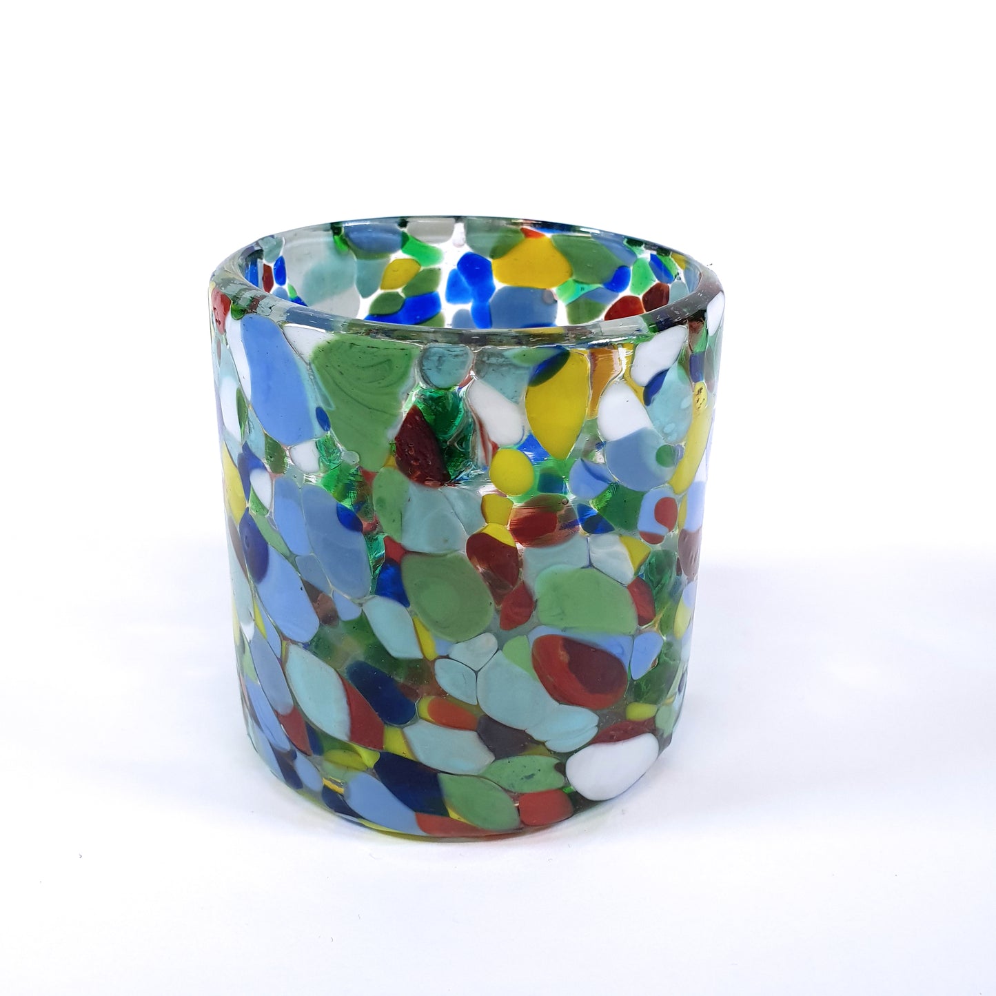 Dulce Edition Multicolour Mexican Vase | Hand Blown Recycled Glass